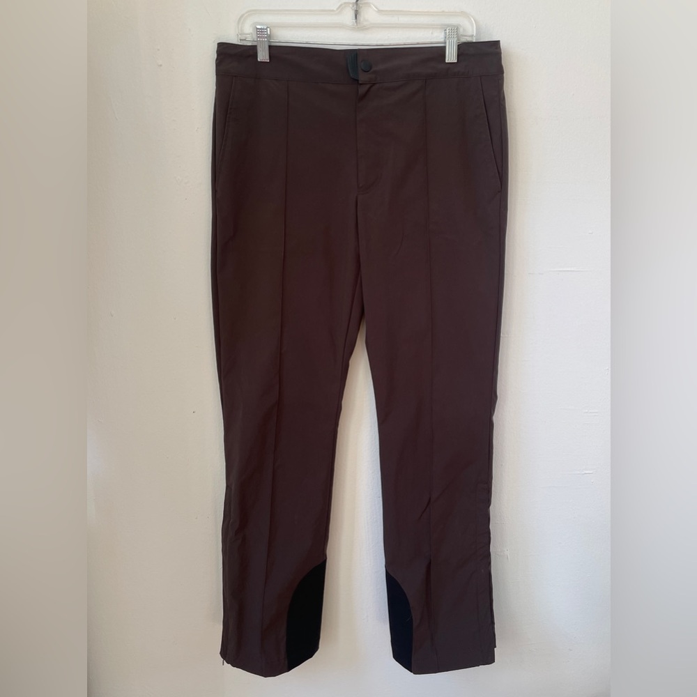 Acne Studios brown nylon tailored trousers